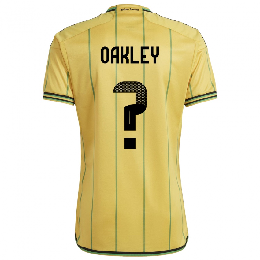 Damen Jamaika Katie Oakley #0 Gelb Heimtrikot Trikot 24-26 T-Shirt Österreich