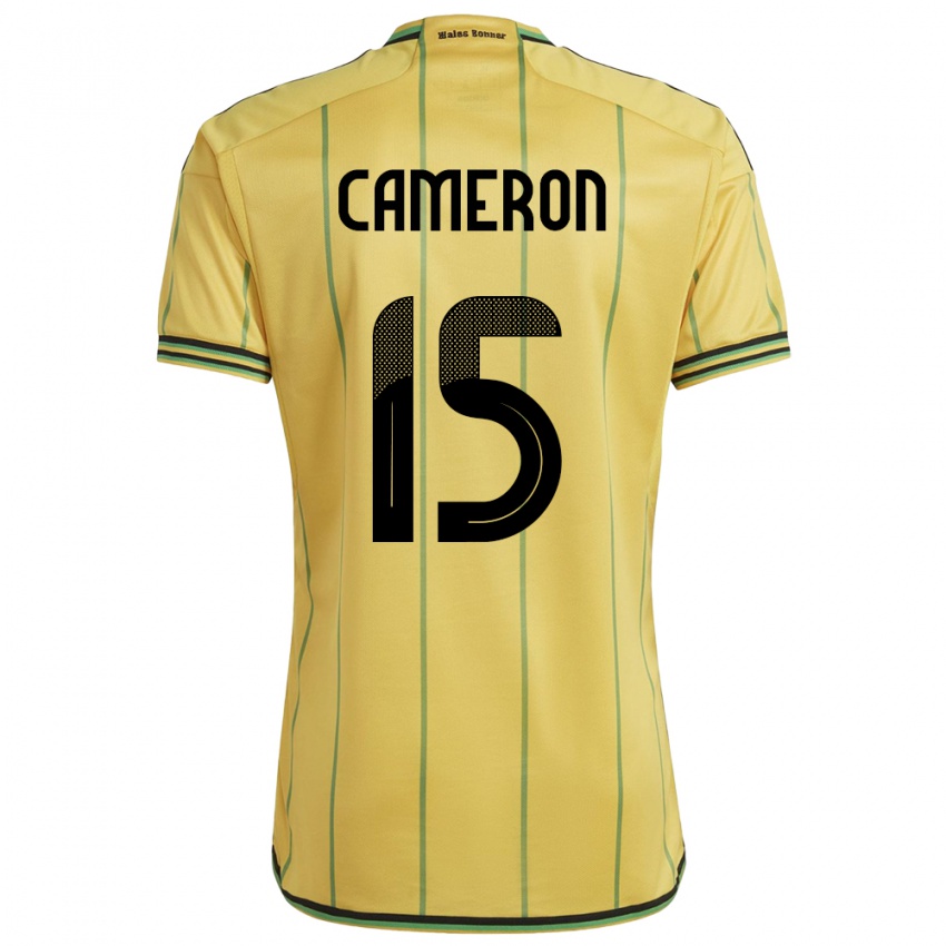 Damen Jamaika Tiffany Cameron #15 Gelb Heimtrikot Trikot 24-26 T-Shirt Österreich