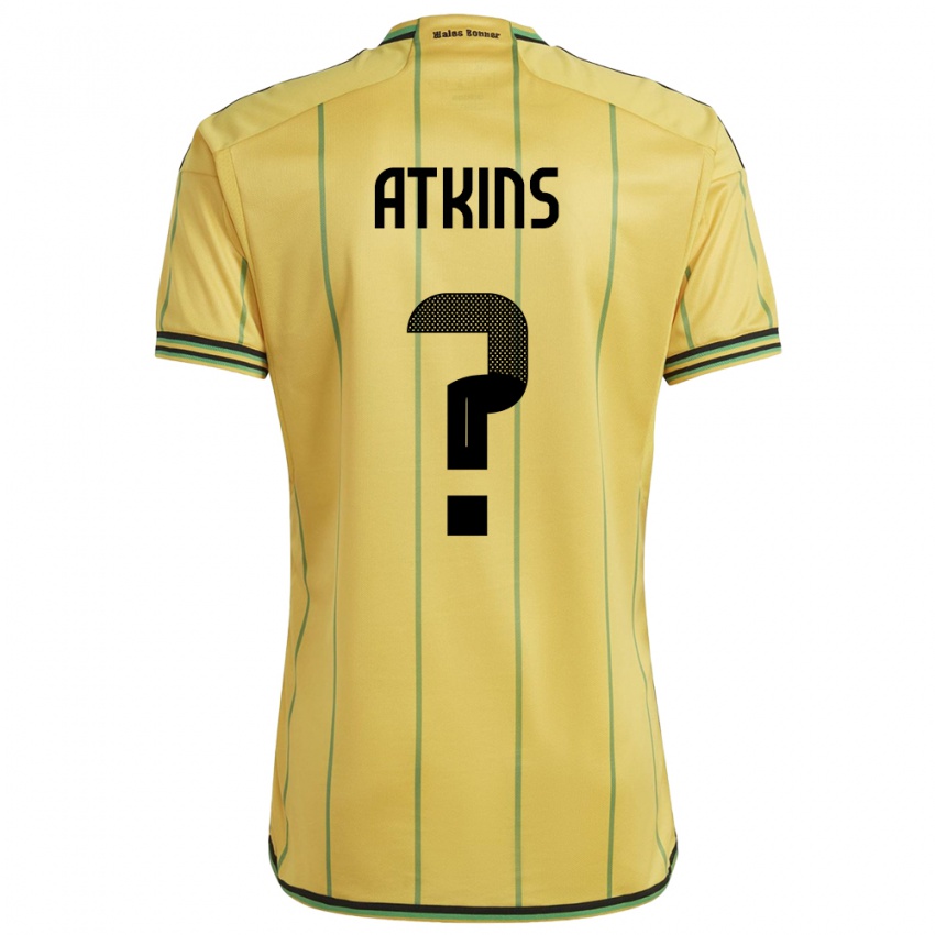 Damen Jamaika Maliah Atkins #0 Gelb Heimtrikot Trikot 24-26 T-Shirt Österreich