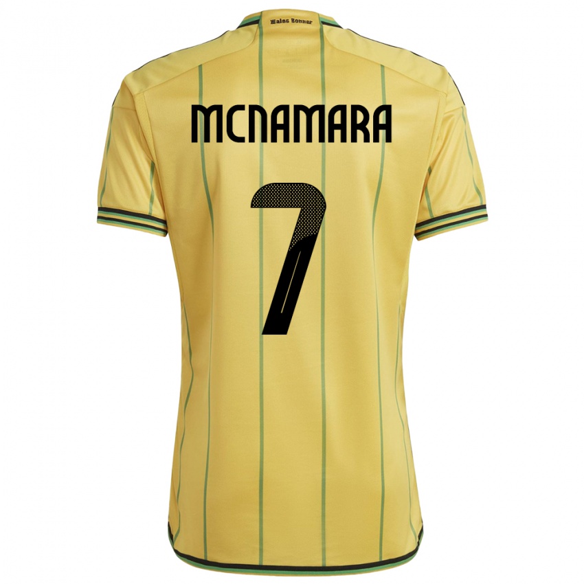 Damen Jamaika Peyton Mcnamara #7 Gelb Heimtrikot Trikot 24-26 T-Shirt Österreich