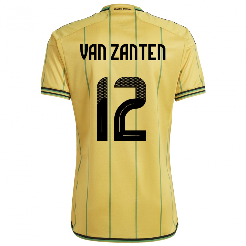 Damen Jamaika Kiki Van Zanten #12 Gelb Heimtrikot Trikot 24-26 T-Shirt Österreich