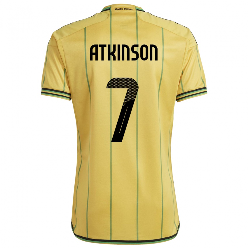 Damen Jamaika Natoya Atkinson #7 Gelb Heimtrikot Trikot 24-26 T-Shirt Österreich