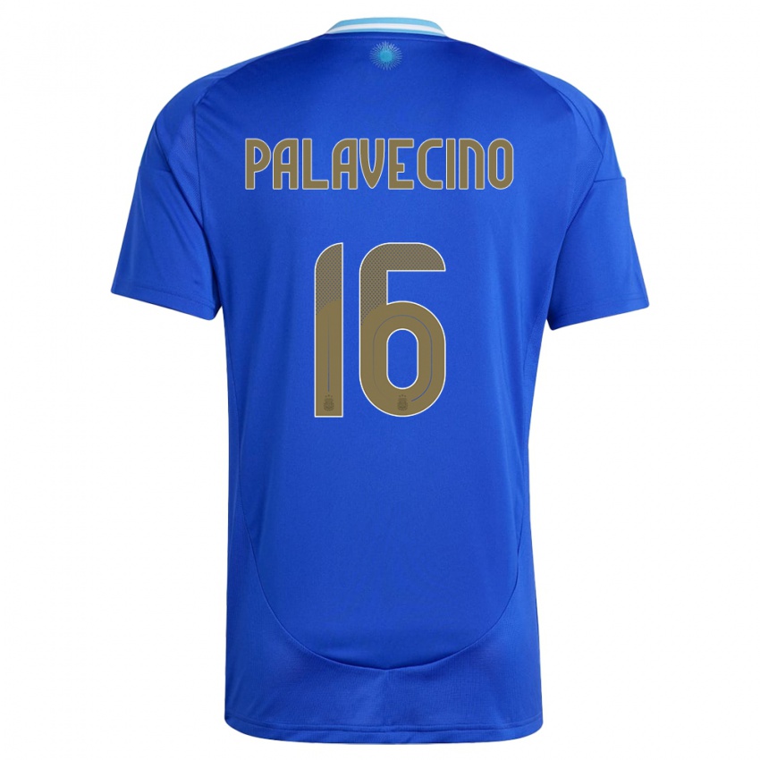 Damen Argentinien Nicolas Palavecino #16 Blau Auswärtstrikot Trikot 24-26 T-Shirt Österreich