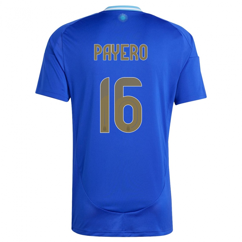 Damen Argentinien Martin Payero #16 Blau Auswärtstrikot Trikot 24-26 T-Shirt Österreich