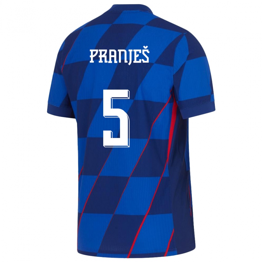 Damen Kroatien Katarina Pranjes #5 Blau Auswärtstrikot Trikot 24-26 T-Shirt Österreich