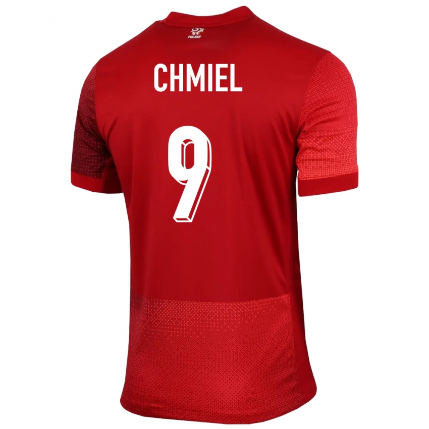 Damen Polen George Chmiel #9 Rot Auswärtstrikot Trikot 24-26 T-Shirt Österreich