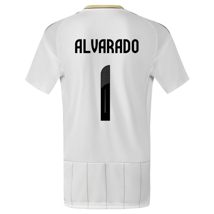 Damen Costa Rica Esteban Alvarado #1 Weiß Auswärtstrikot Trikot 24-26 T-Shirt Österreich