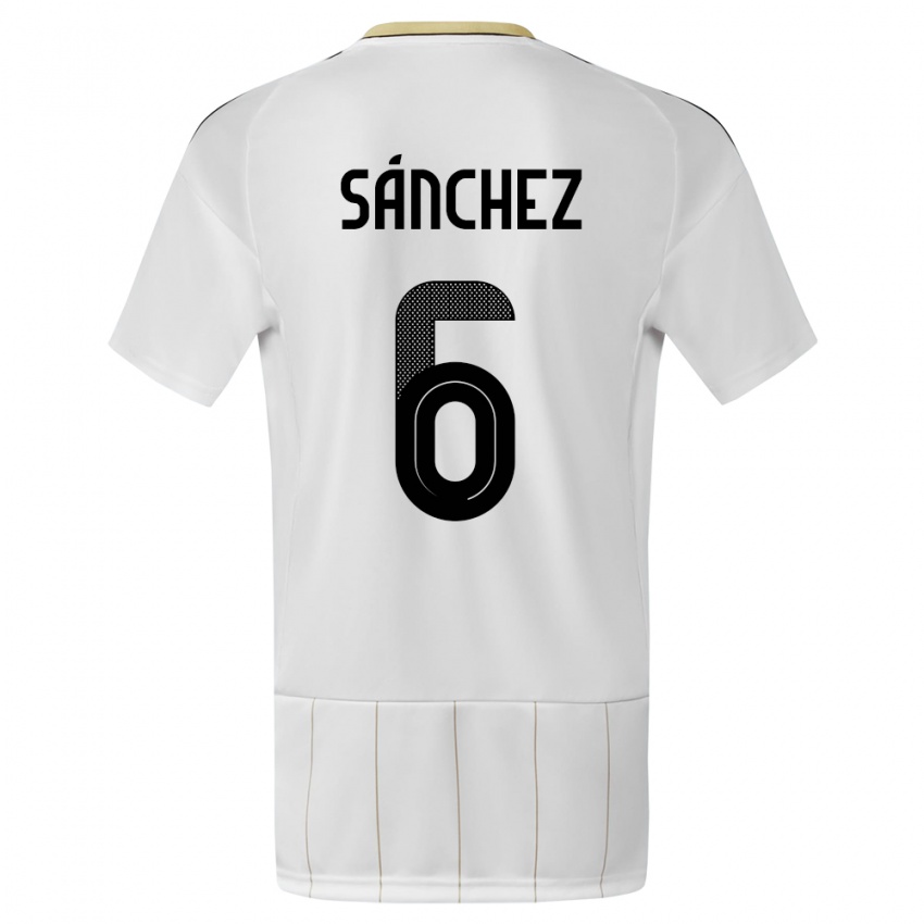 Damen Costa Rica Carol Sanchez #6 Weiß Auswärtstrikot Trikot 24-26 T-Shirt Österreich