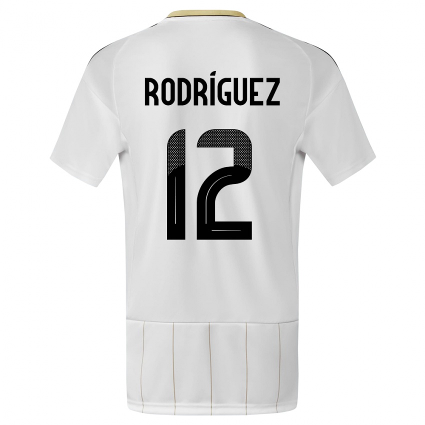 Damen Costa Rica Lixy Rodriguez #12 Weiß Auswärtstrikot Trikot 24-26 T-Shirt Österreich