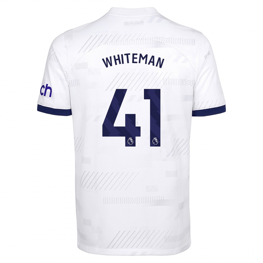 Kinder Alfie Whiteman #41 Weiß Heimtrikot Trikot 2023/24 T-Shirt Österreich