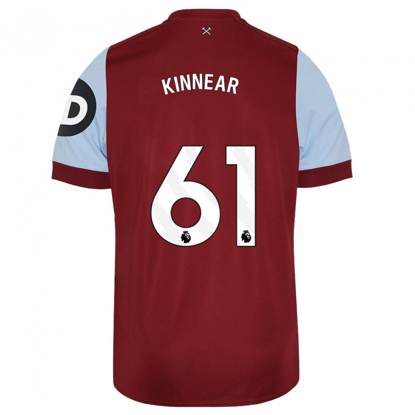 Kinder Brian Kinnear #61 Kastanienbraun Heimtrikot Trikot 2023/24 T-Shirt Österreich