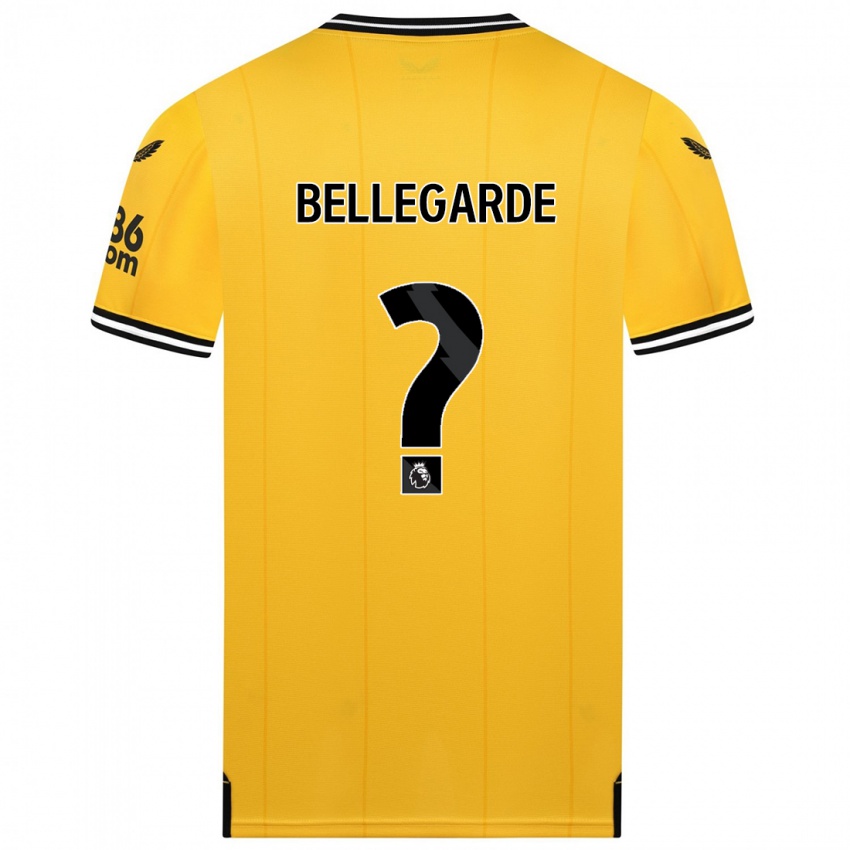 Kinder Jean-Ricner Bellegarde #0 Gelb Heimtrikot Trikot 2023/24 T-Shirt Österreich