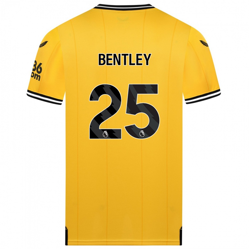 Kinder Daniel Bentley #25 Gelb Heimtrikot Trikot 2023/24 T-Shirt Österreich