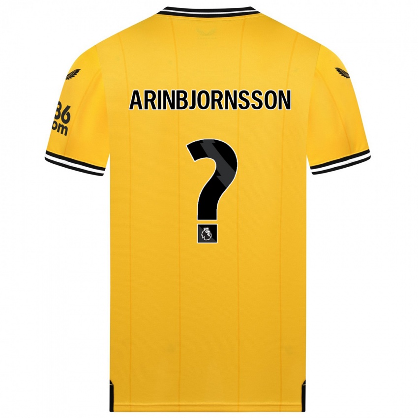 Kinder Palmi Arinbjornsson #0 Gelb Heimtrikot Trikot 2023/24 T-Shirt Österreich