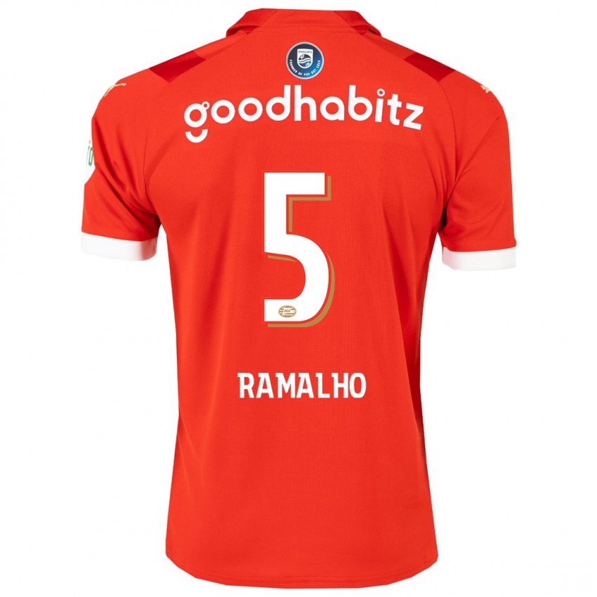 Kinder Andre Ramalho #5 Rot Heimtrikot Trikot 2023/24 T-Shirt Österreich
