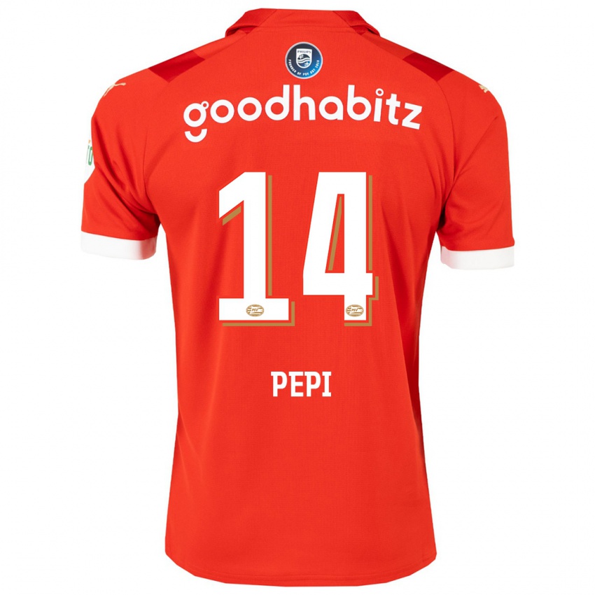 Kinder Ricardo Pepi #14 Rot Heimtrikot Trikot 2023/24 T-Shirt Österreich