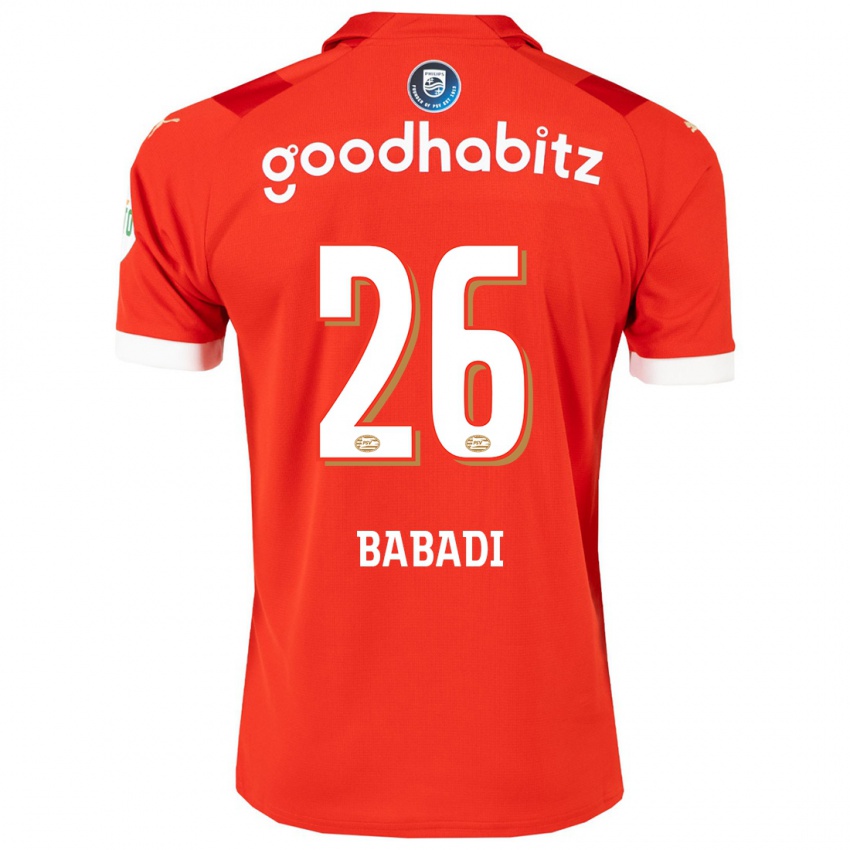 Kinder Isaac Babadi #26 Rot Heimtrikot Trikot 2023/24 T-Shirt Österreich