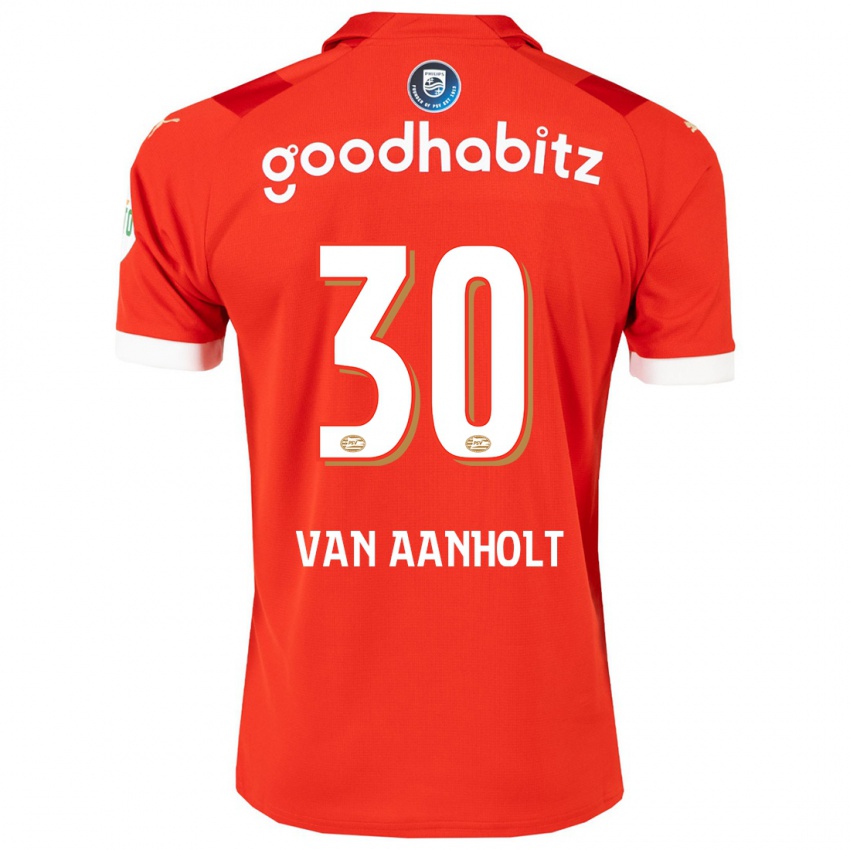 Kinder Patrick Van Aanholt #30 Rot Heimtrikot Trikot 2023/24 T-Shirt Österreich