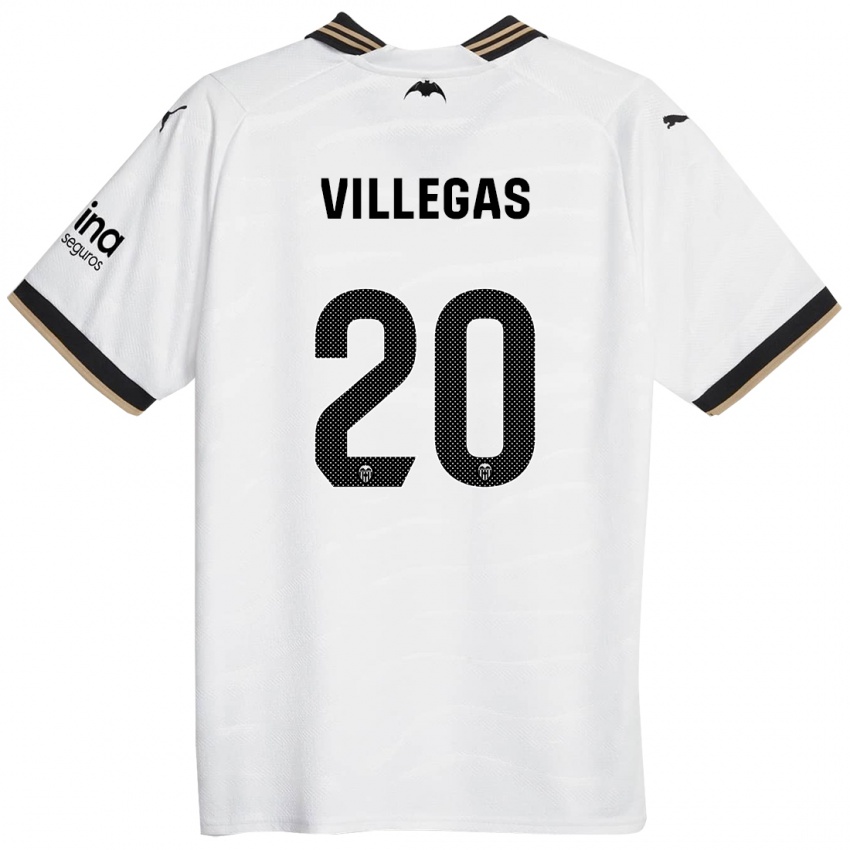 Kinder Noelia Villegas #20 Weiß Heimtrikot Trikot 2023/24 T-Shirt Österreich