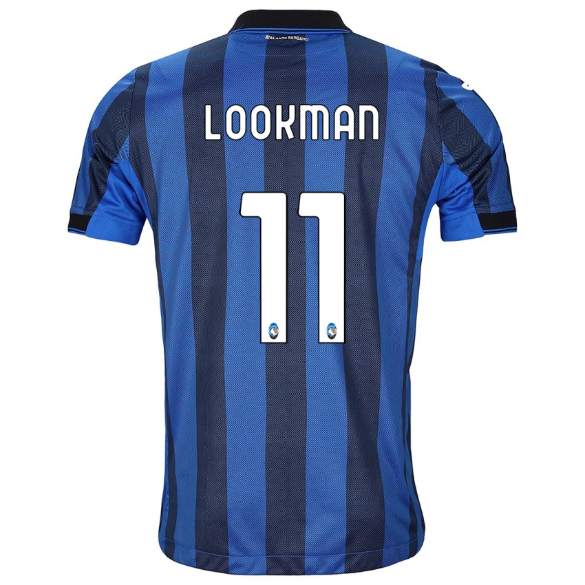 Kinder Ademola Lookman #11 Schwarz Blau Heimtrikot Trikot 2023/24 T-Shirt Österreich