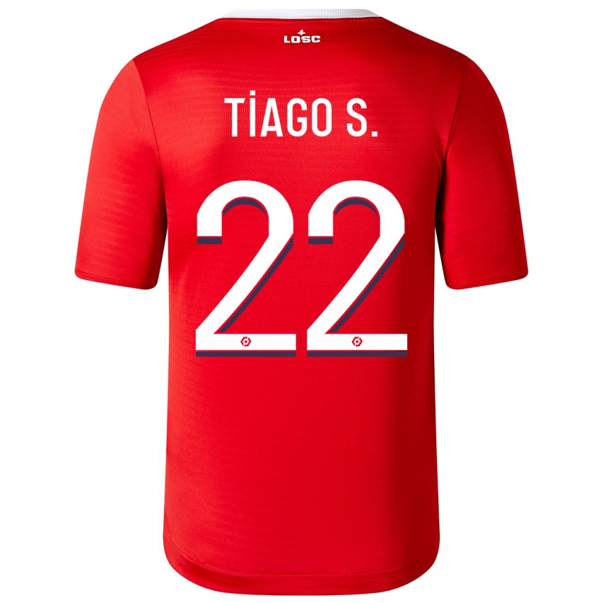 Kinder Tiago Santos #22 Rot Heimtrikot Trikot 2023/24 T-Shirt Österreich