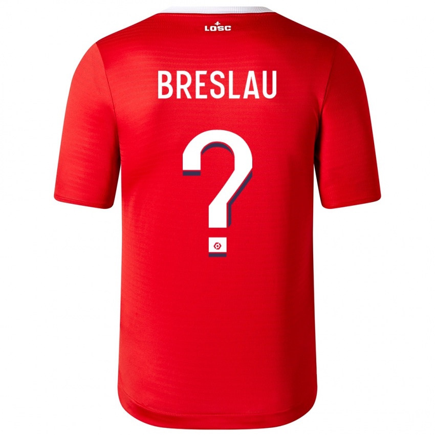 Kinder Jessy Breslau #0 Rot Heimtrikot Trikot 2023/24 T-Shirt Österreich