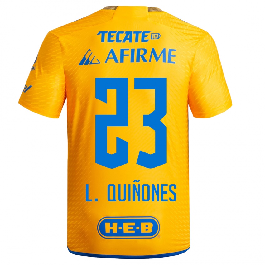 Kinder Luis Quinones #23 Gelb Heimtrikot Trikot 2023/24 T-Shirt Österreich