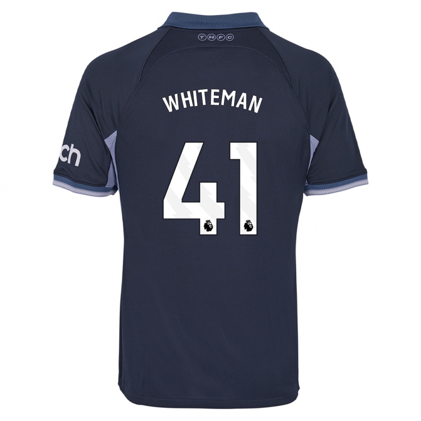 Kinder Alfie Whiteman #41 Dunkelblau Auswärtstrikot Trikot 2023/24 T-Shirt Österreich