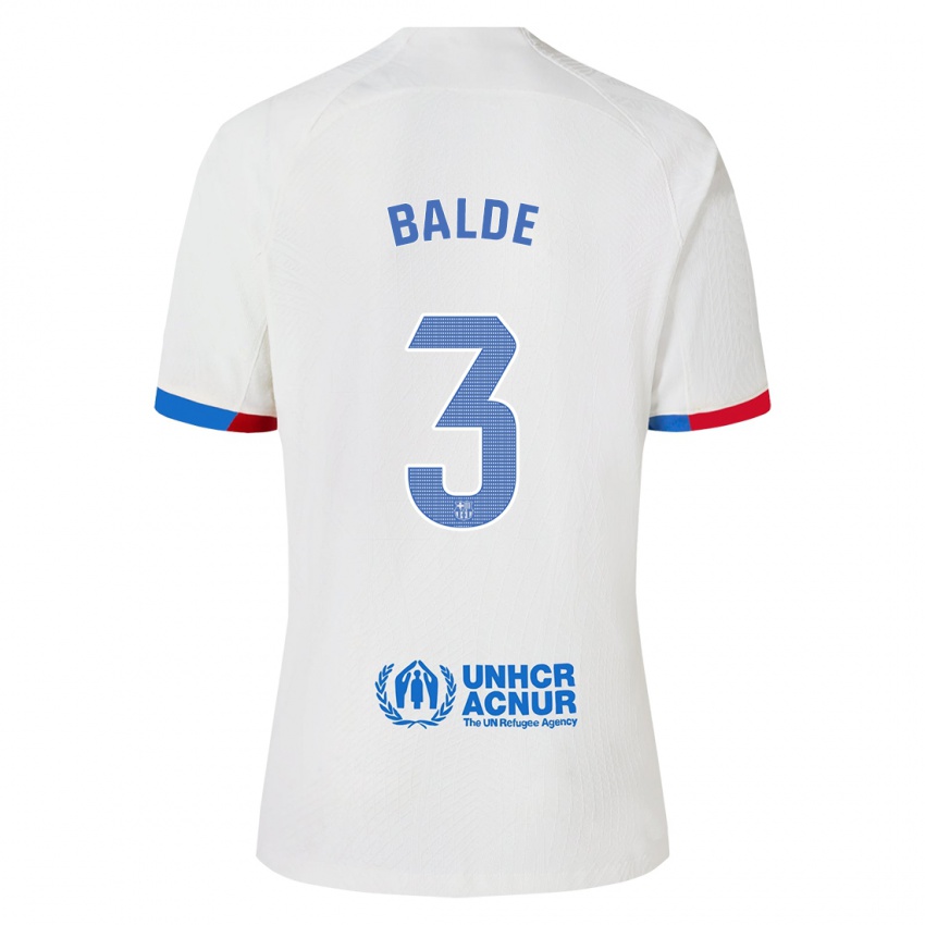 Kinder Alejandro Balde #3 Weiß Auswärtstrikot Trikot 2023/24 T-Shirt Österreich