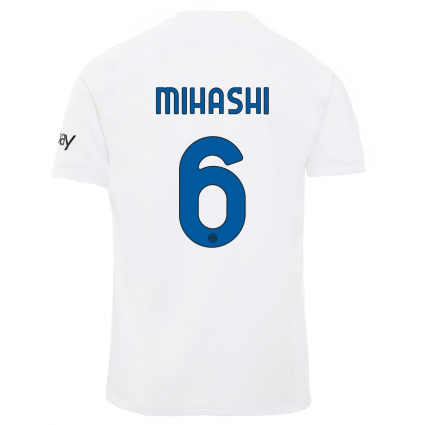 Kinder Mana Mihashi #6 Weiß Auswärtstrikot Trikot 2023/24 T-Shirt Österreich