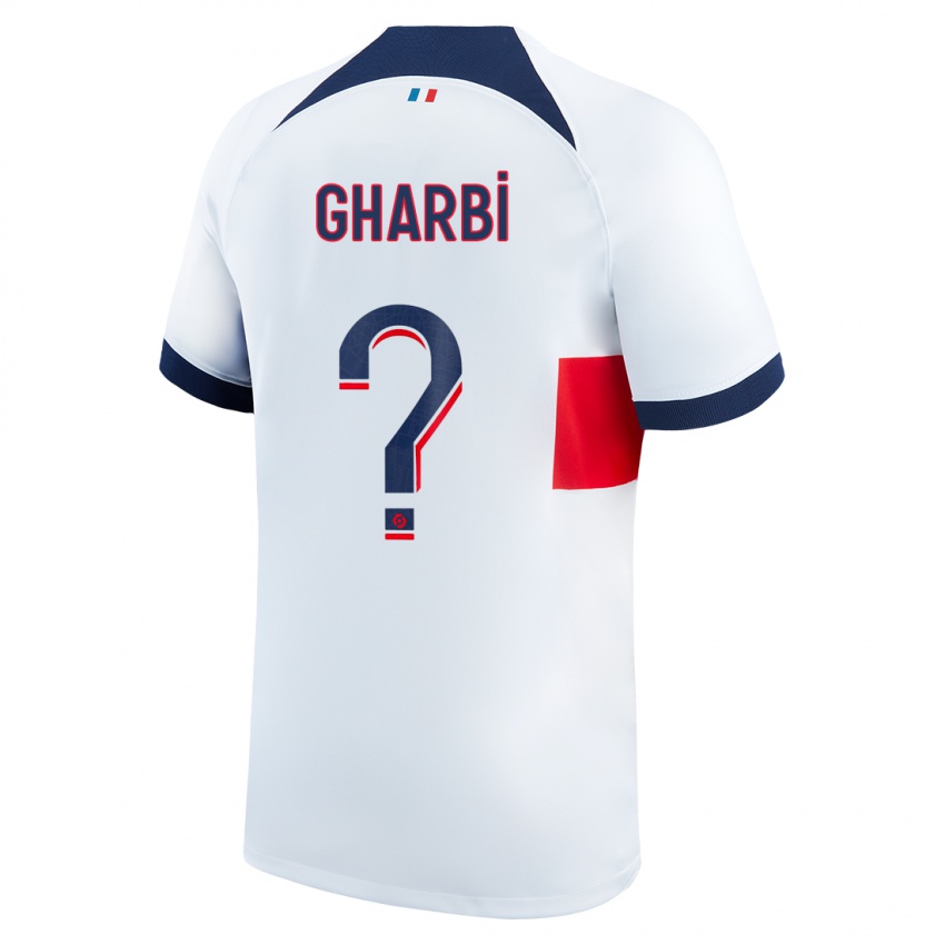 Kinder Ismael Gharbi #0 Weiß Auswärtstrikot Trikot 2023/24 T-Shirt Österreich