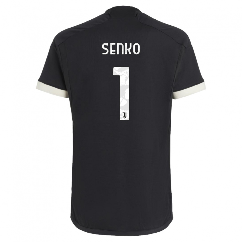 Kinder Zsombor Senko #1 Schwarz Ausweichtrikot Trikot 2023/24 T-Shirt Österreich