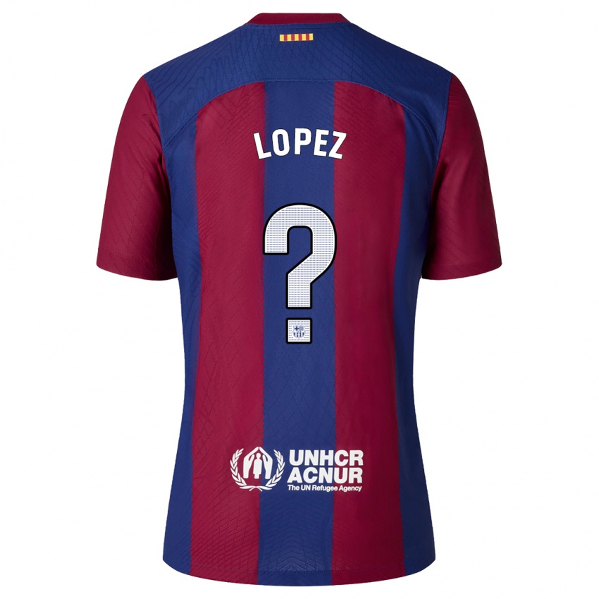 Herren Pablo Lopez #0 Rot Blau Heimtrikot Trikot 2023/24 T-Shirt Österreich