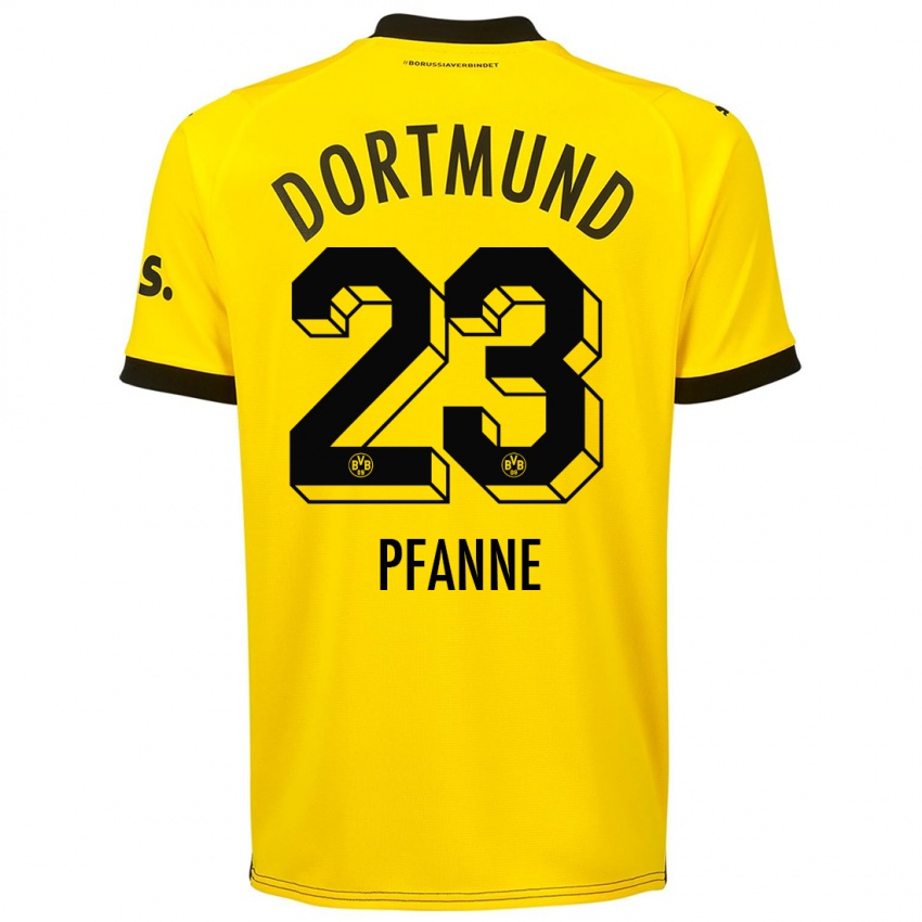 Herren Franz Pfanne #23 Gelb Heimtrikot Trikot 2023/24 T-Shirt Österreich