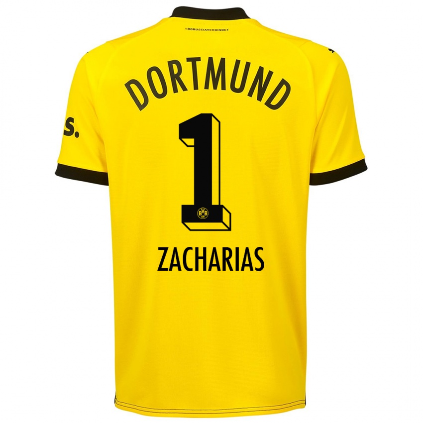 Herren Marlon Zacharias #1 Gelb Heimtrikot Trikot 2023/24 T-Shirt Österreich