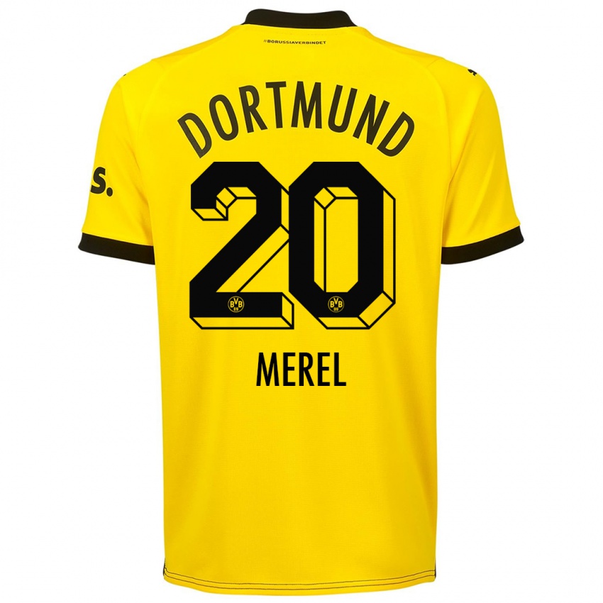 Herren Freriks Merel #20 Gelb Heimtrikot Trikot 2023/24 T-Shirt Österreich