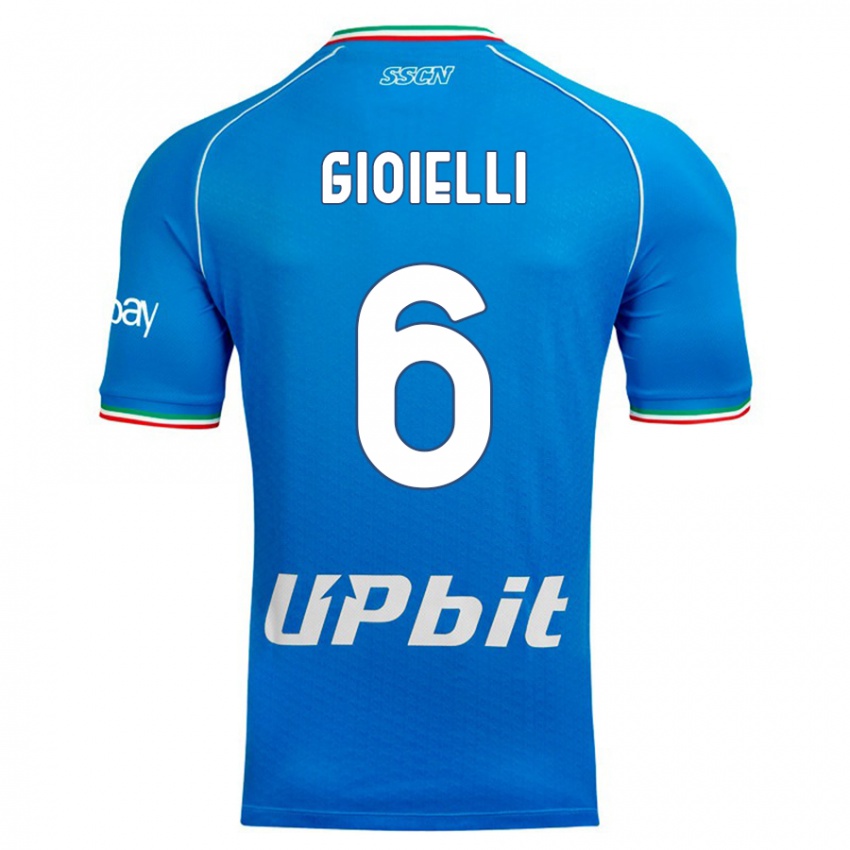 Herren Francesco Pio Gioielli #6 Himmelblau Heimtrikot Trikot 2023/24 T-Shirt Österreich