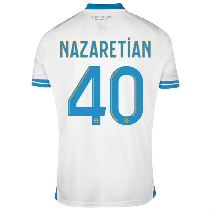 Herren Manuel Nazaretian #40 Weiß Heimtrikot Trikot 2023/24 T-Shirt Österreich