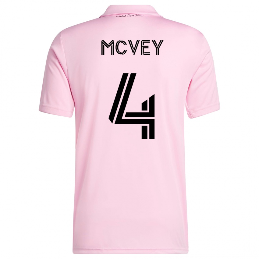 Herren Christopher Mcvey #4 Rosa Heimtrikot Trikot 2023/24 T-Shirt Österreich