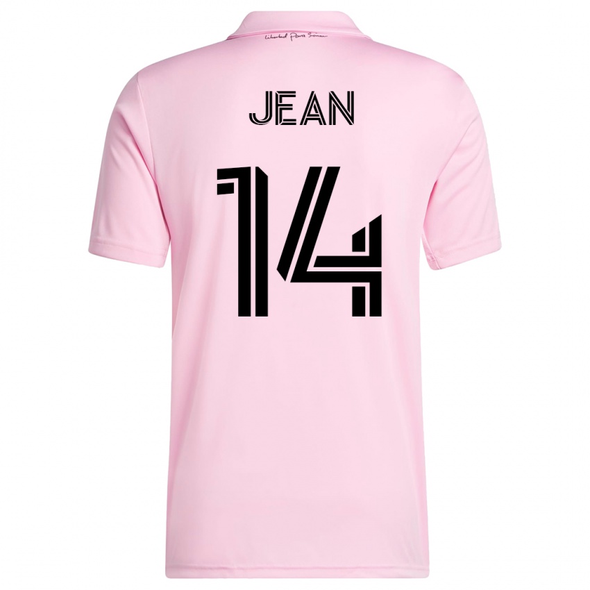 Herren Corentin Jean #14 Rosa Heimtrikot Trikot 2023/24 T-Shirt Österreich