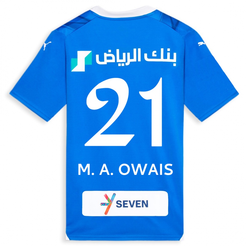 Herren Mohammed Al-Owais #21 Blau Heimtrikot Trikot 2023/24 T-Shirt Österreich