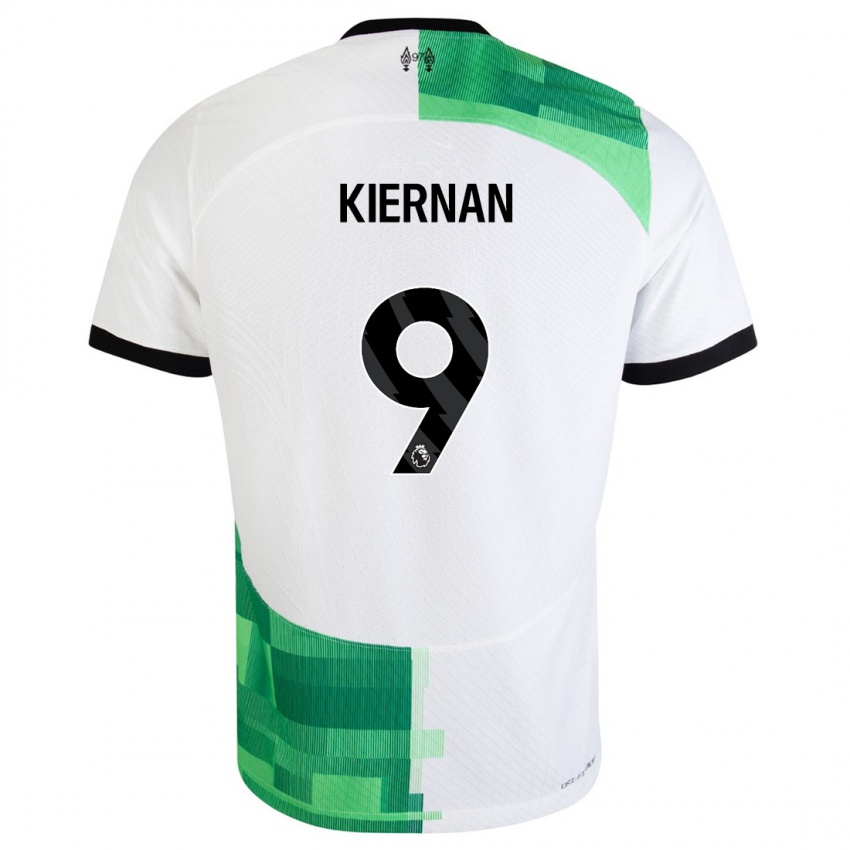 Herren Leanne Kiernan #9 Weiß Grün Auswärtstrikot Trikot 2023/24 T-Shirt Österreich