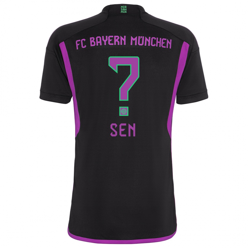 Herren Salih Sen #0 Schwarz Auswärtstrikot Trikot 2023/24 T-Shirt Österreich
