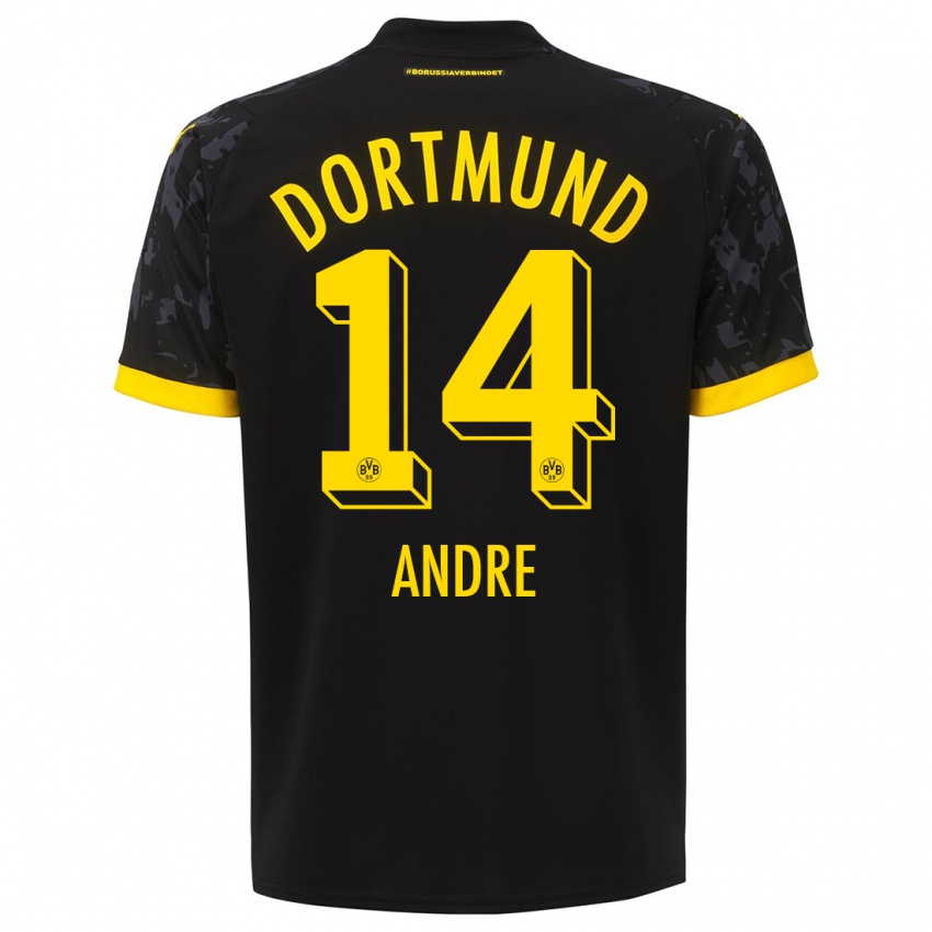 Herren Fuhr Andre #14 Schwarz Auswärtstrikot Trikot 2023/24 T-Shirt Österreich