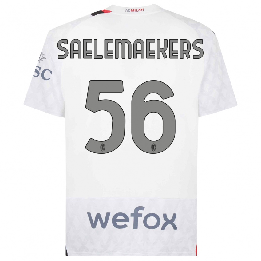 Herren Alexis Saelemaekers #56 Weiß Auswärtstrikot Trikot 2023/24 T-Shirt Österreich