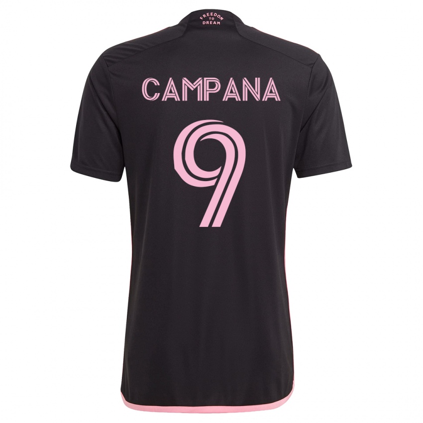 Herren Leonardo Campana #9 Schwarz Auswärtstrikot Trikot 2023/24 T-Shirt Österreich