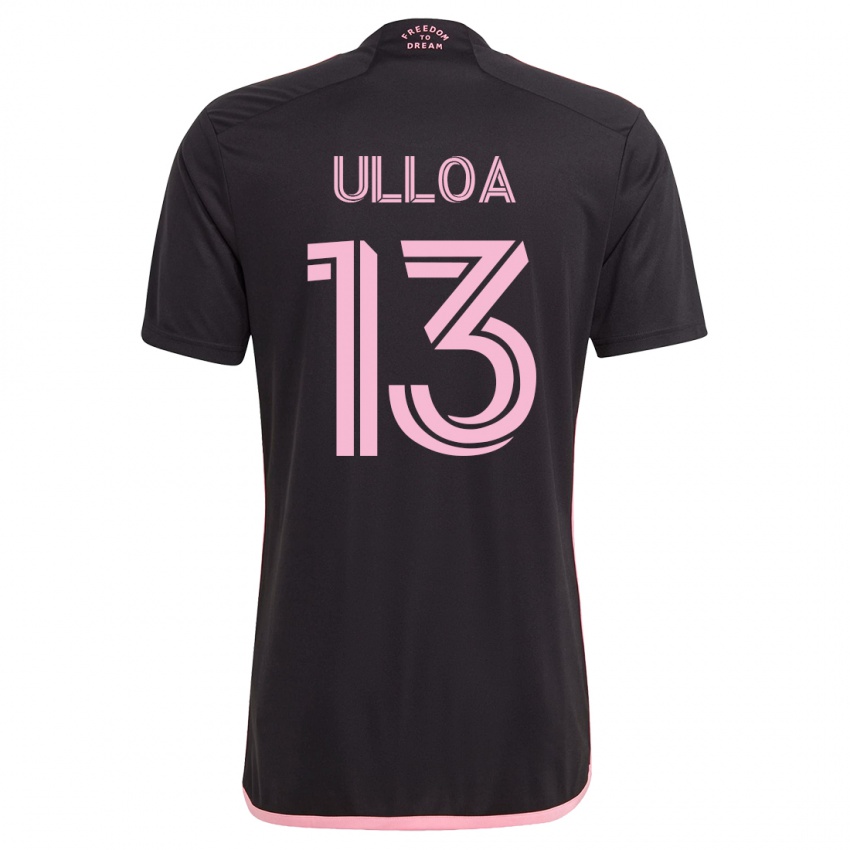 Herren Víctor Ulloa #13 Schwarz Auswärtstrikot Trikot 2023/24 T-Shirt Österreich
