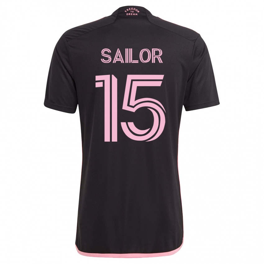 Herren Ryan Sailor #15 Schwarz Auswärtstrikot Trikot 2023/24 T-Shirt Österreich