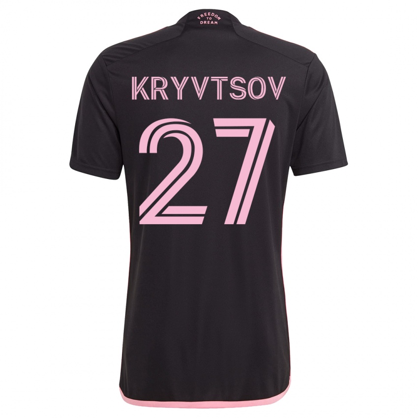 Herren Sergiy Kryvtsov #27 Schwarz Auswärtstrikot Trikot 2023/24 T-Shirt Österreich