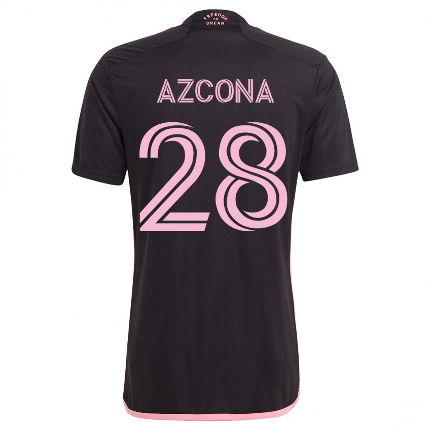Herren Edison Azcona #28 Schwarz Auswärtstrikot Trikot 2023/24 T-Shirt Österreich